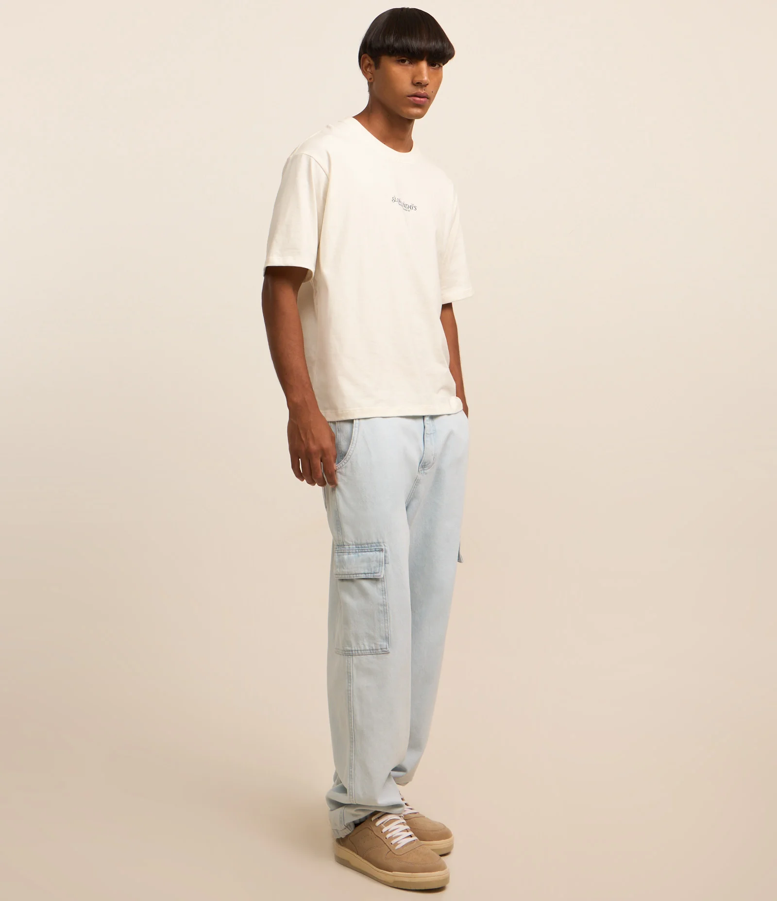 Camiseta Boxy em Malhão com Estampa Photoprint Roadtrip Branco 2