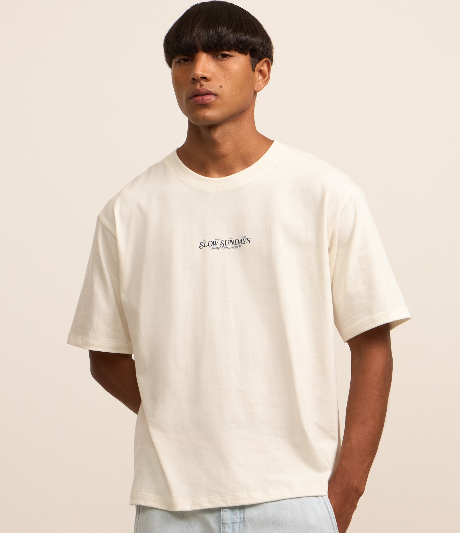 Camiseta Boxy em Malhão com Estampa Photoprint Roadtrip Branco 3