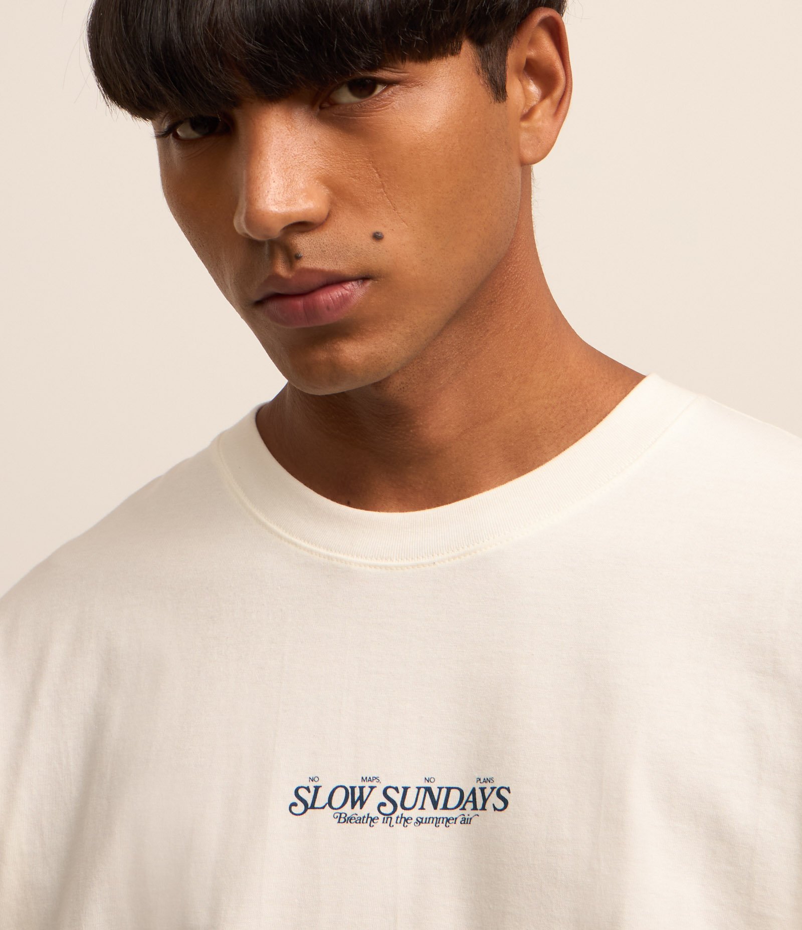 Camiseta Boxy em Malhão com Estampa Photoprint Roadtrip Branco 4