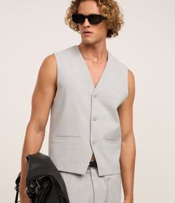 Colete em Alfaiataria com Gola em V