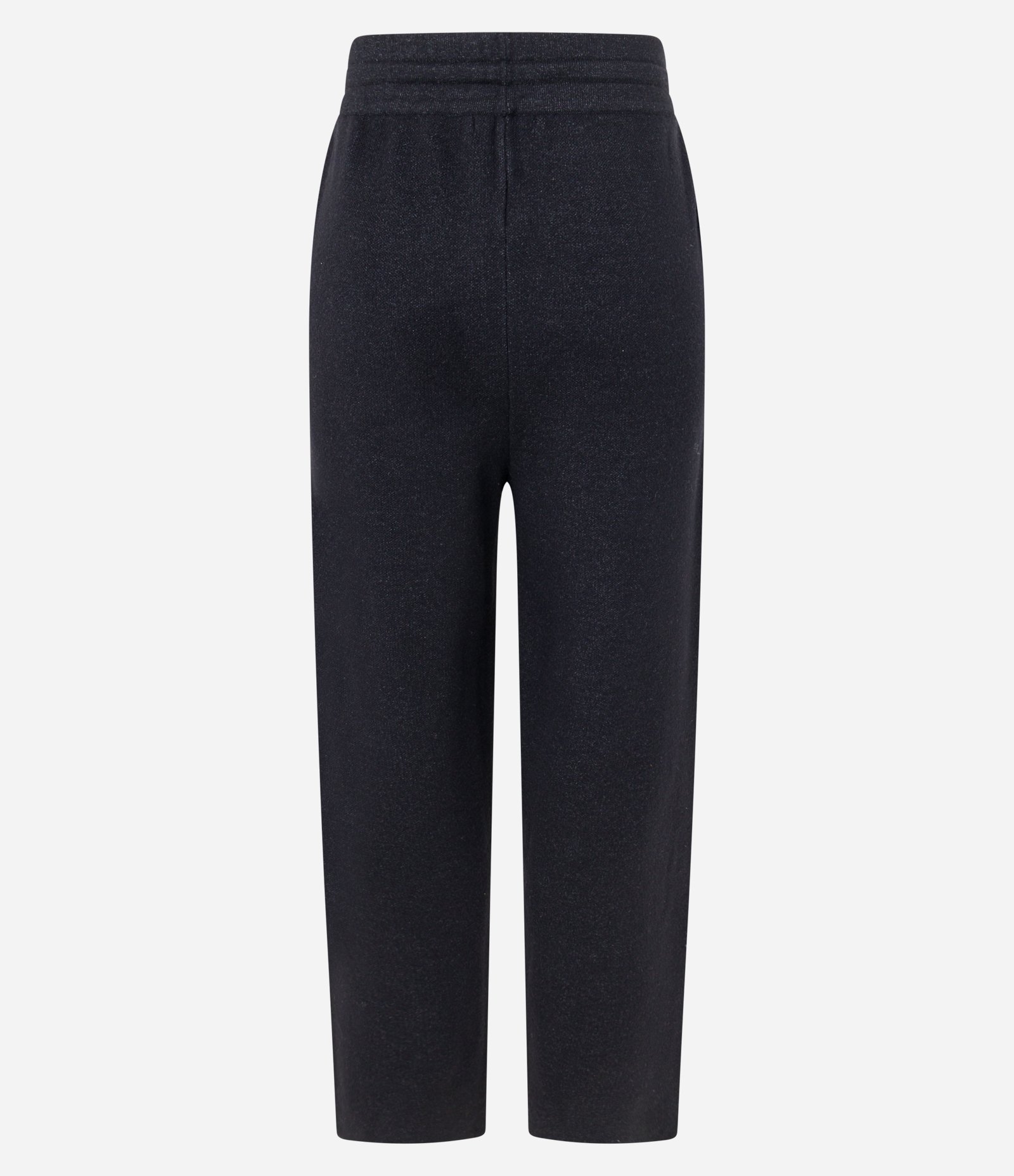 Calça Cintura Alta em Tricô Mescla com ELástico no Cós Preto 7