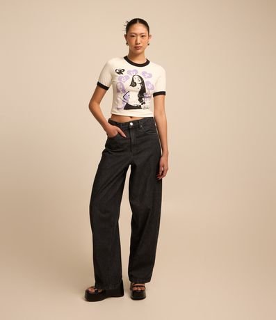 Calça Baggy em Jeans com Bolsos Menor preço em Calça Baggy em Jeans com Bolsos