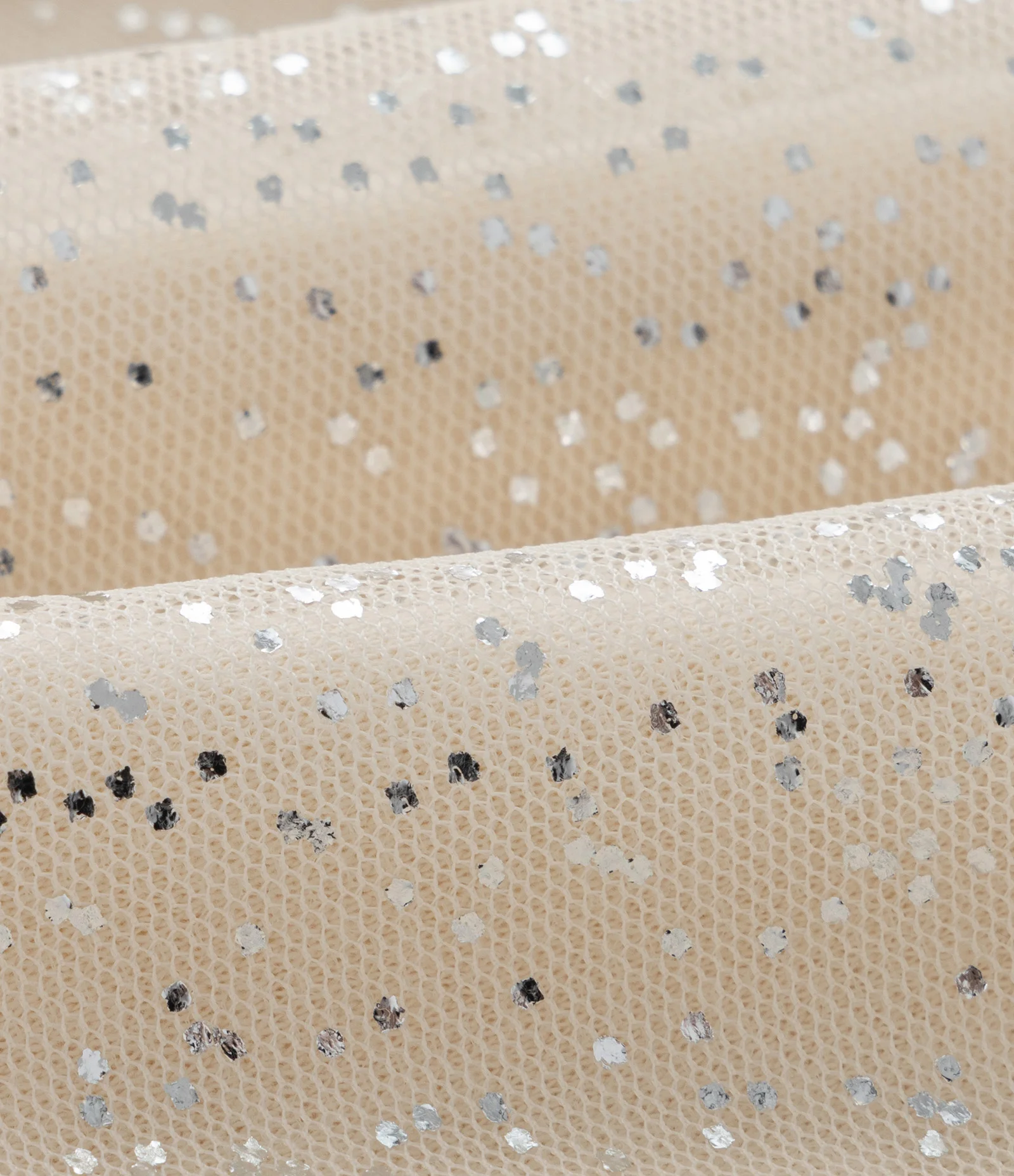 Saia Infantil em Tule com Brilhinhos - Tam 1 a 6 Anos Bege 3