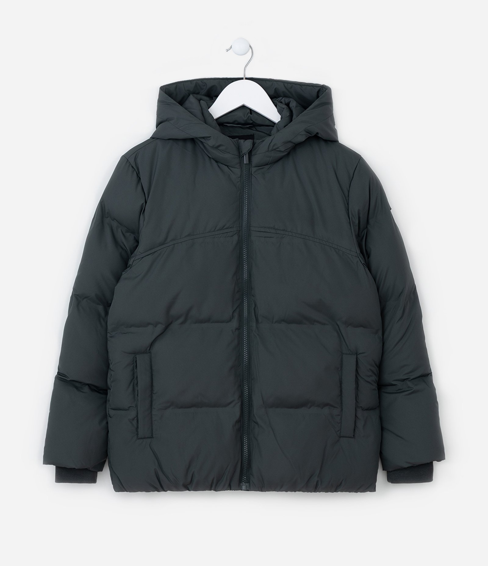 Jaqueta Infantil em Microfibra com Gomos - Tam 5 a 14 Anos Cinza 1