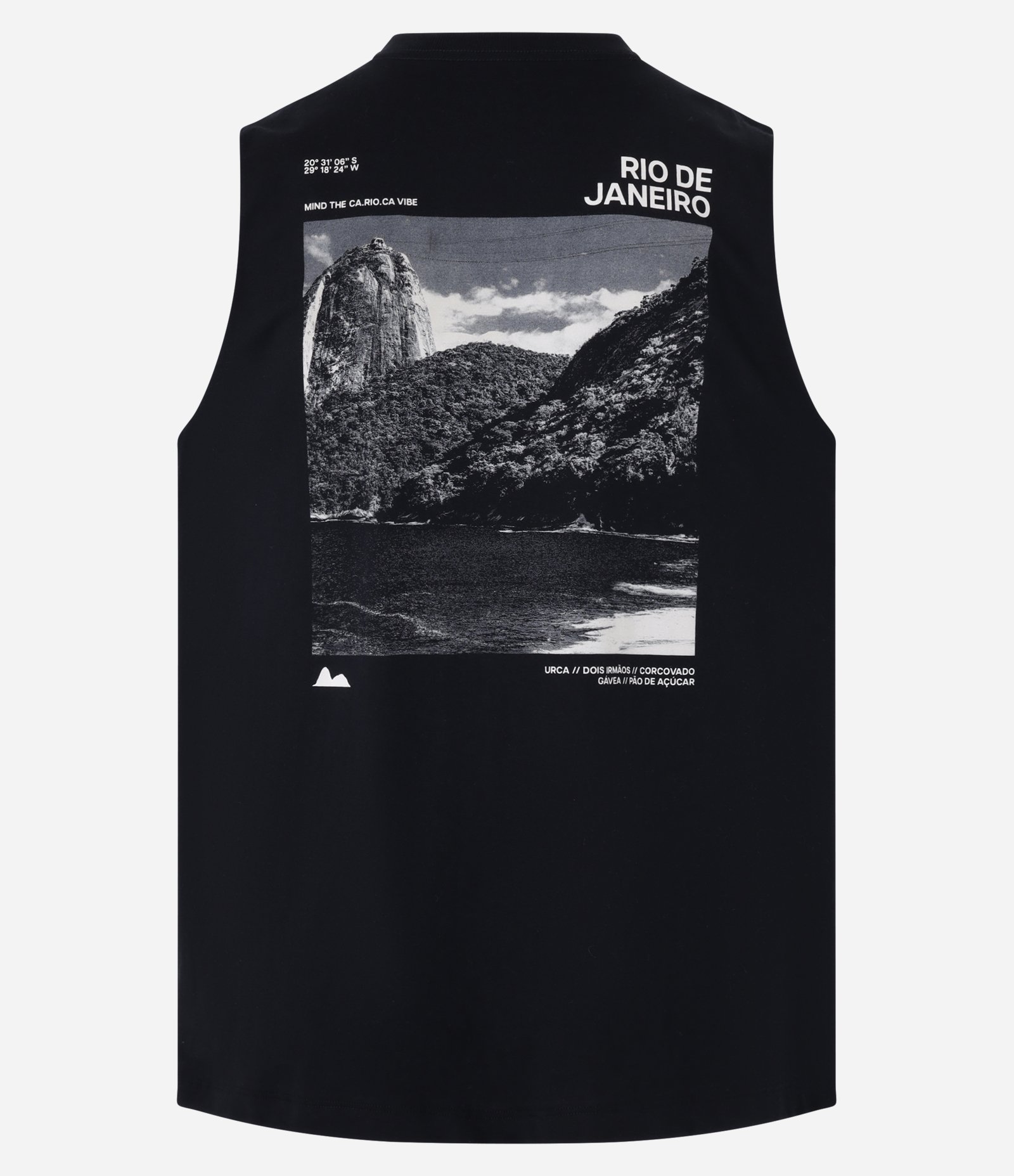 Regata Comfort em Algodão com Estampa Rio de Janeiro Preto 7