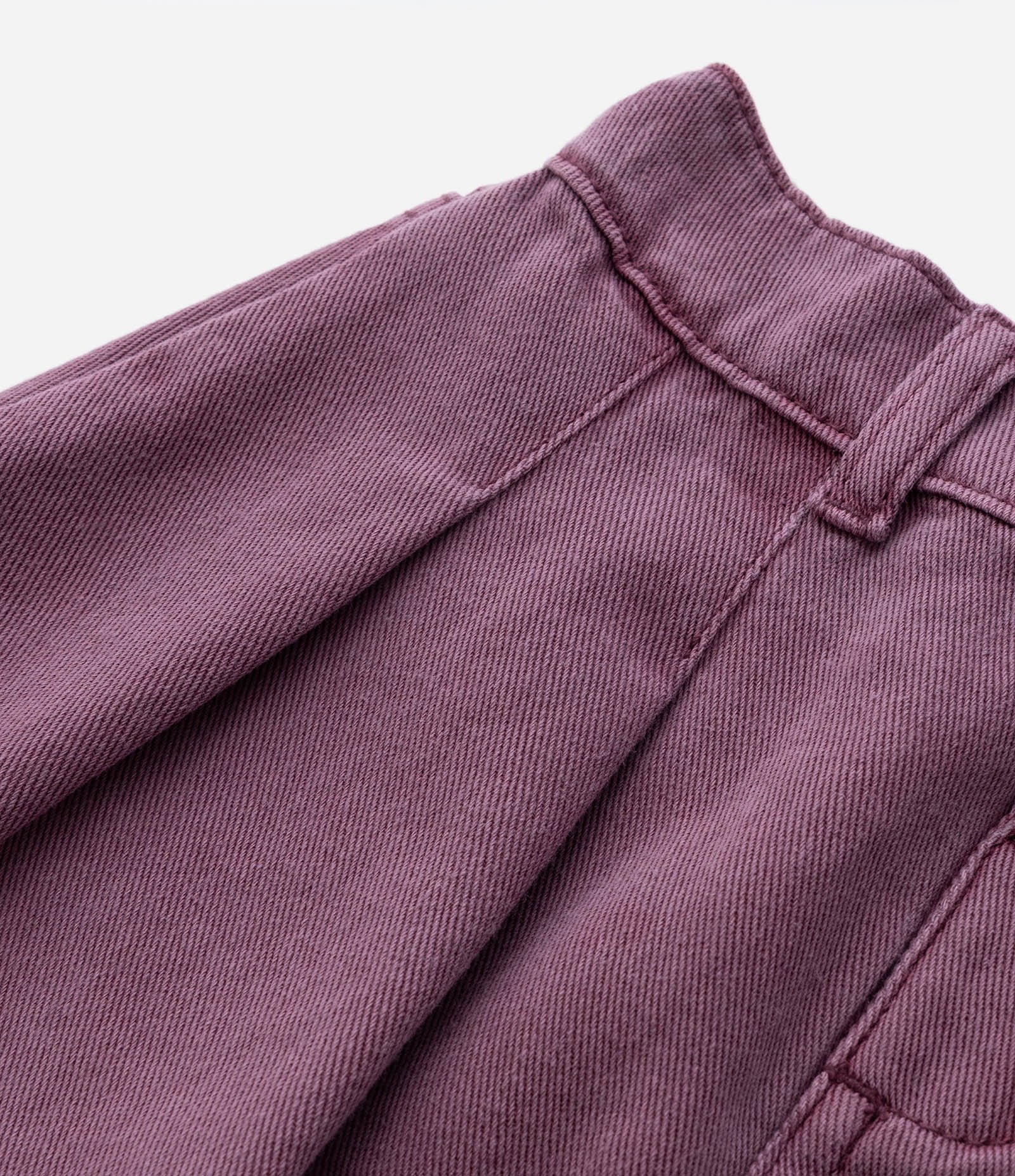 Saia Infantil Jeans com Pregas - Tam 1 a 6 Anos Roxo 5