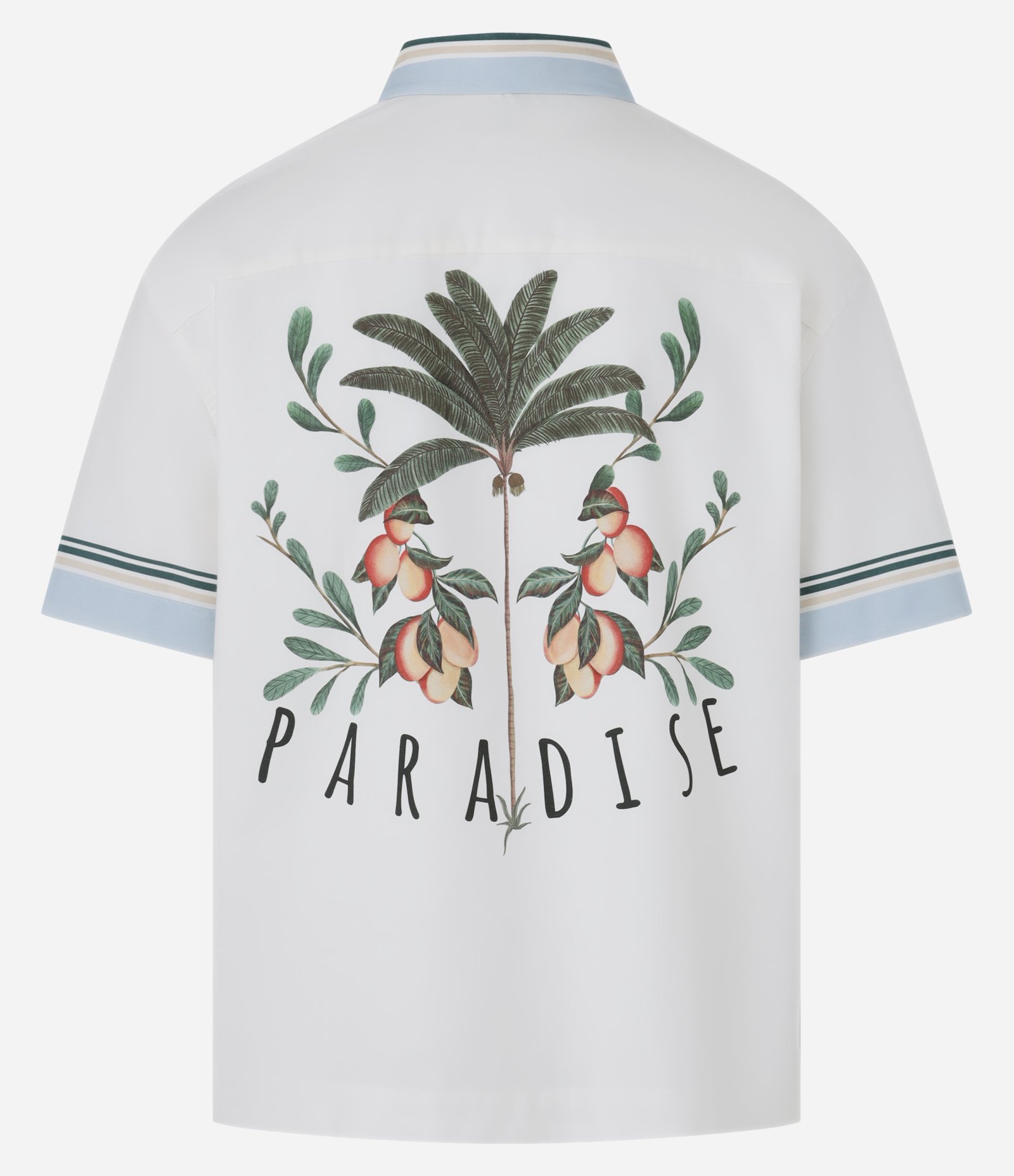 Camisa Boxy com Listras e Bolso Floral Branco 8