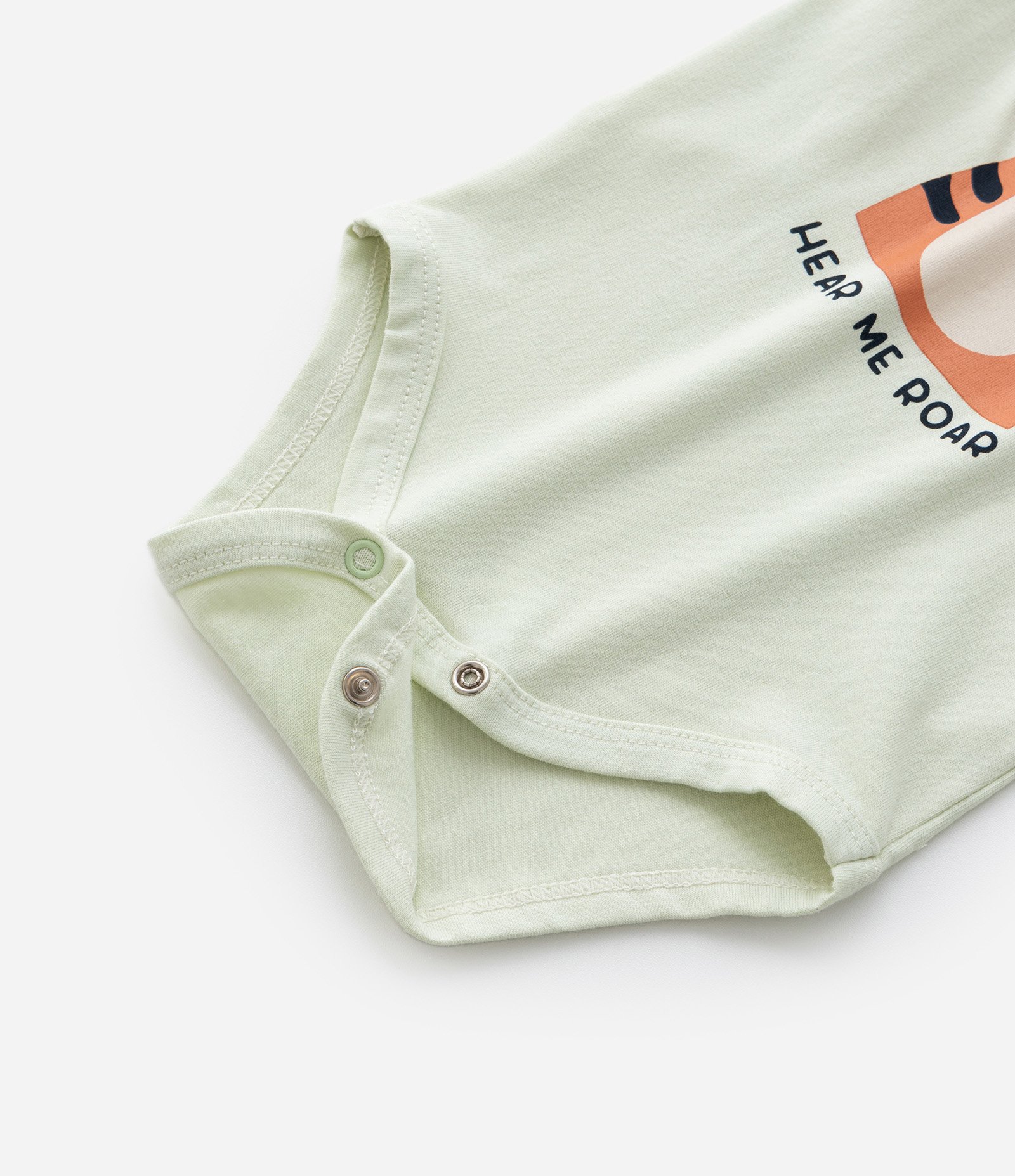 Body Infantil com Estampa Interativa de Tigrinho - Tam 0 a 18 meses Verde 6