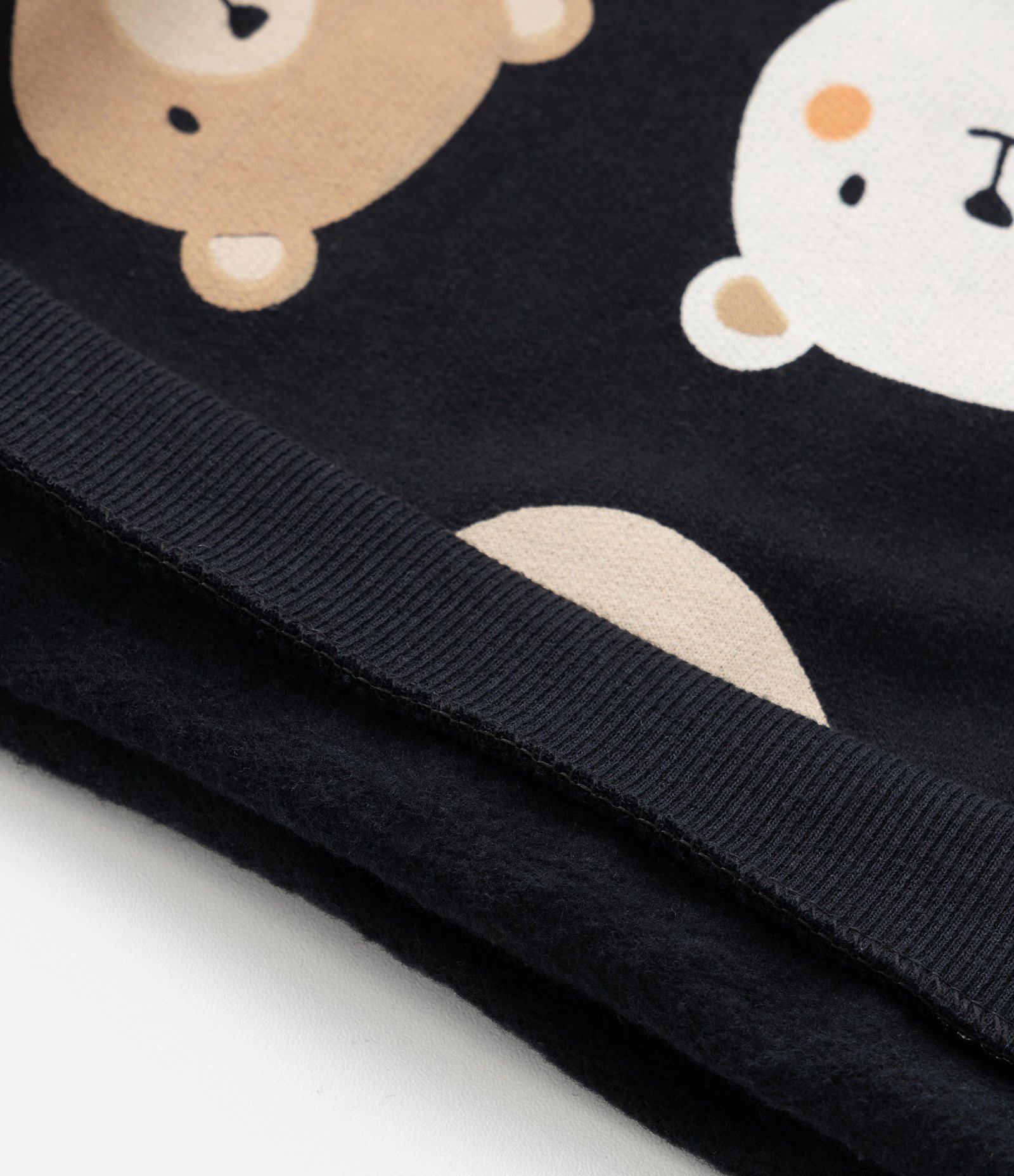 Blusão Infantil Quentinho com Estampa Ursinhos - Tam 0 a 18 meses Preto 4