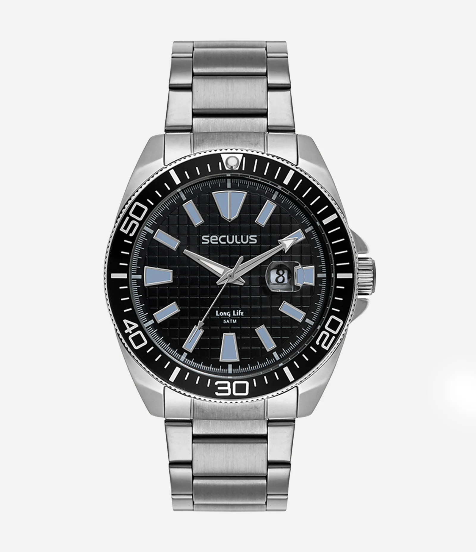 Relógio Seculus Masculino Analógico PRATA 1