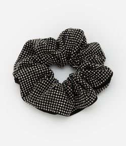 Scrunchie com Strass Aplicados