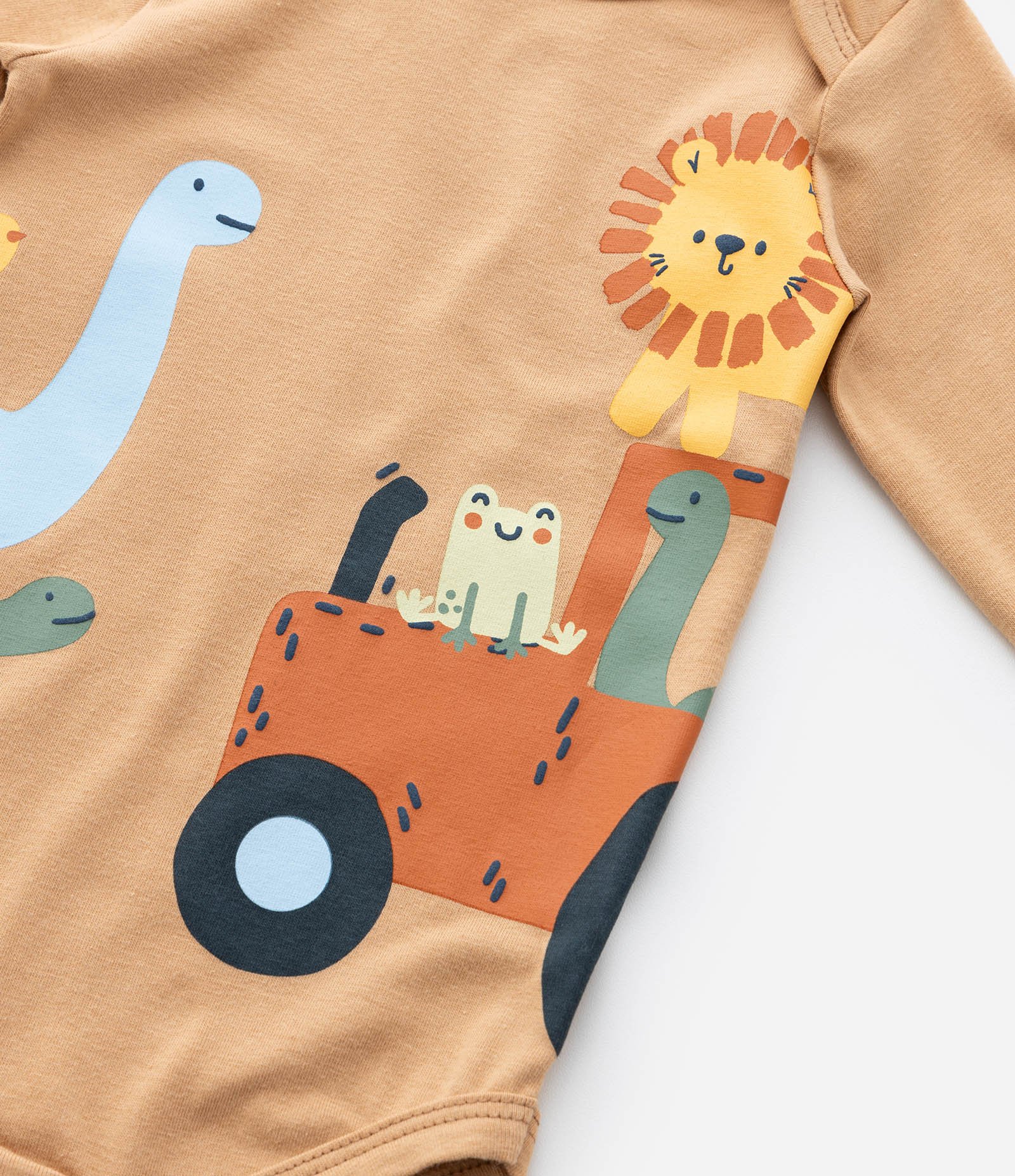 Body Infantil com Estampa Bichinhos - Tam 0 a 18 meses Laranja 6