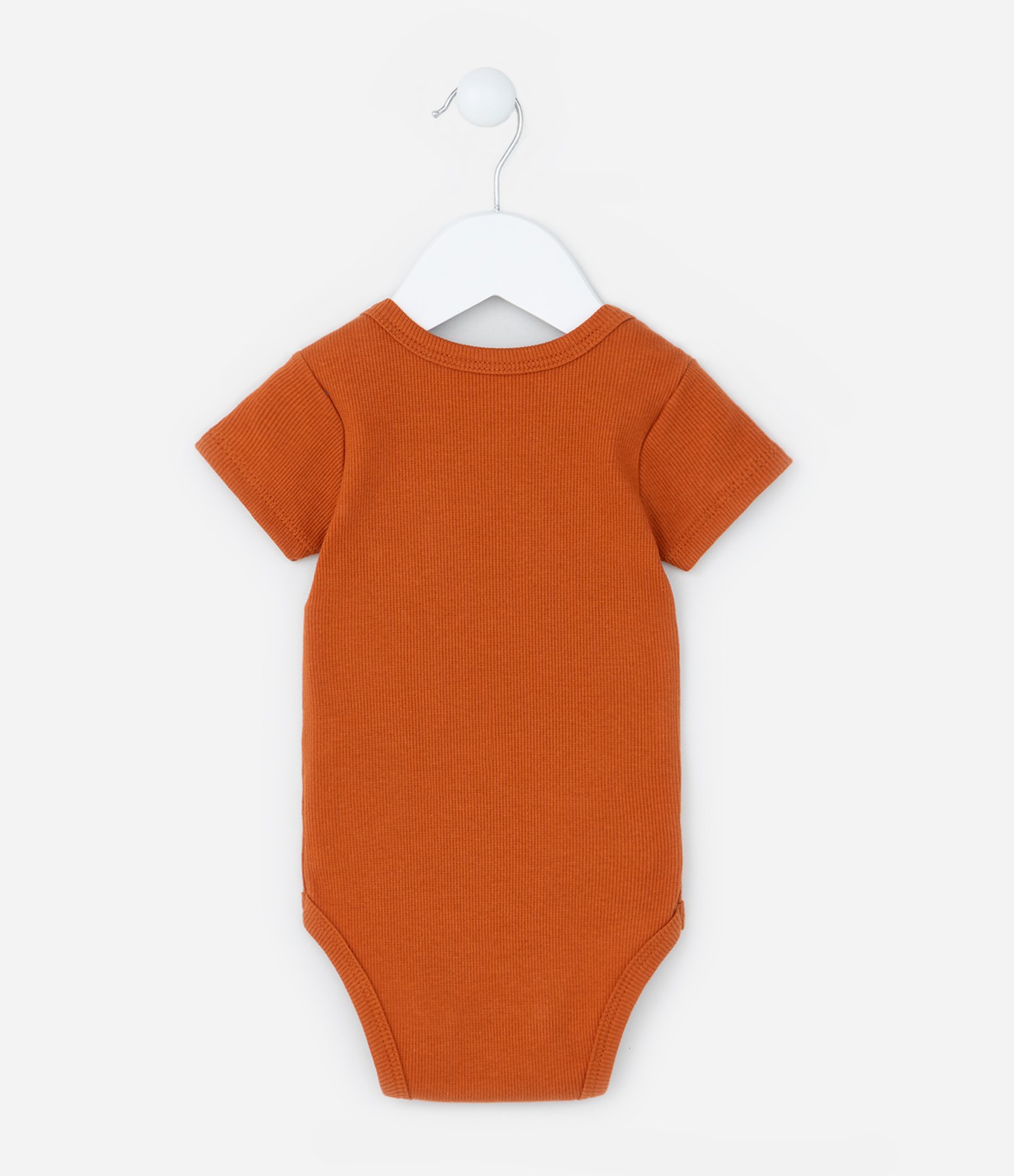 Body Infantil Canelada com Estampa Bichinhos - Tam 0 a 18 meses Laranja 2