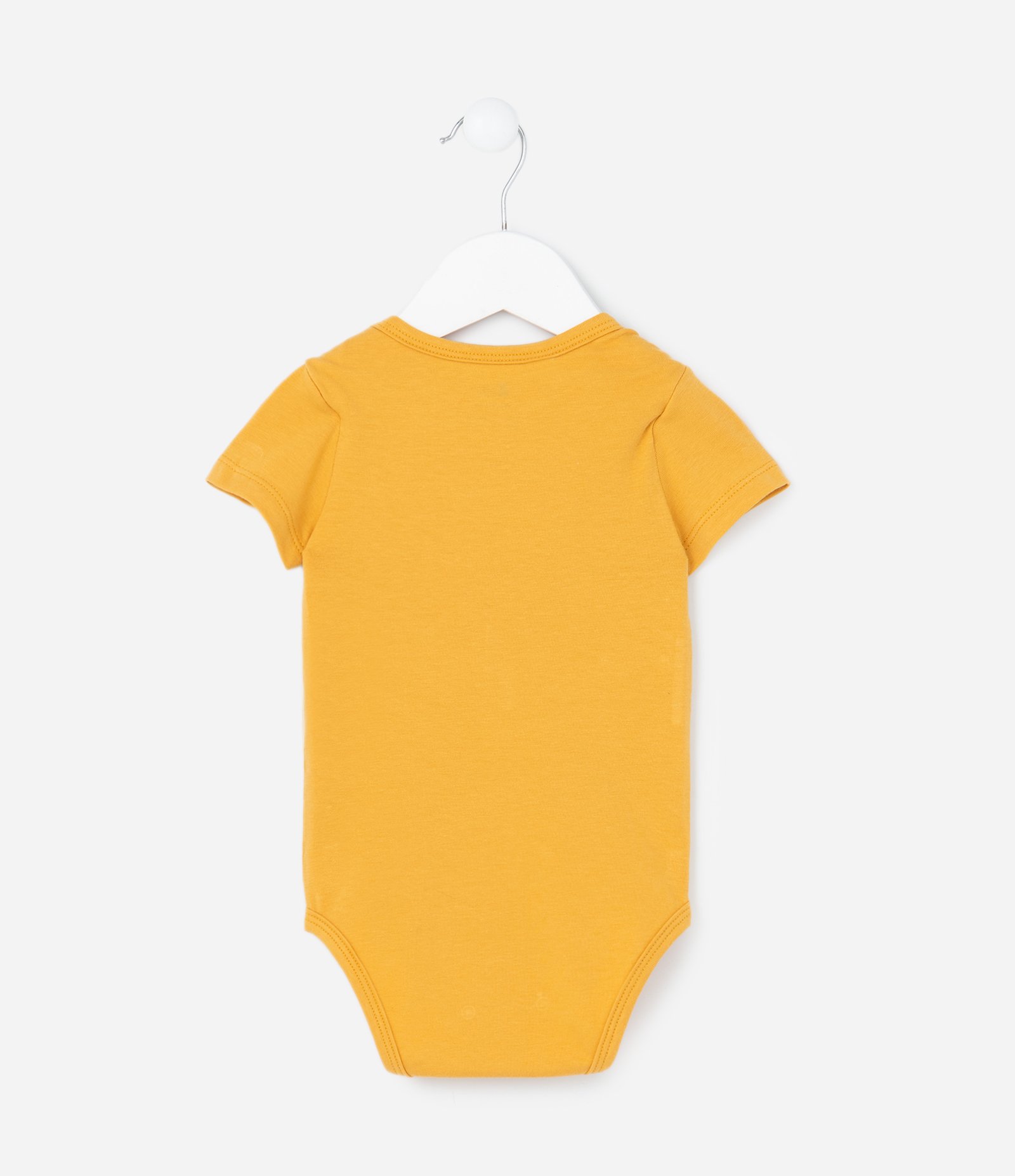 Body Infantil com Estampa de Jacarézinhos - Tam 0 a 18 meses Amarelo 2