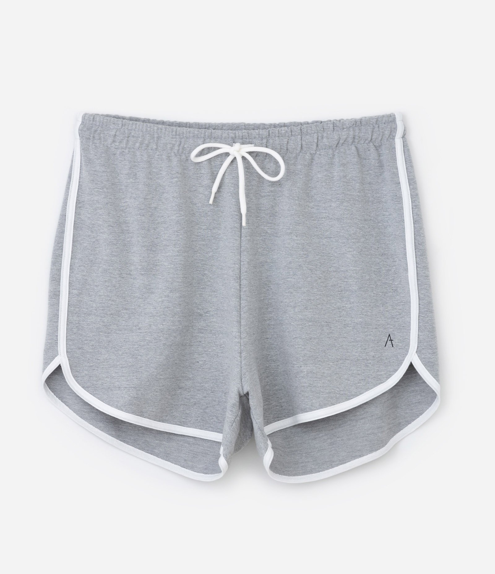 Short Runner em Moletinho Curve e Plus Size Cinza Mescla 5