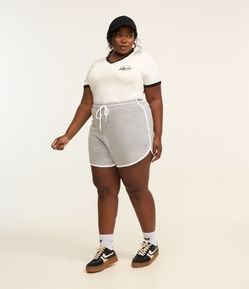 Short Runner em Moletinho Curve e Plus Size