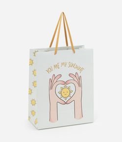 Embalagem de Presente Mãos com Coração "You Are My Sunshine"