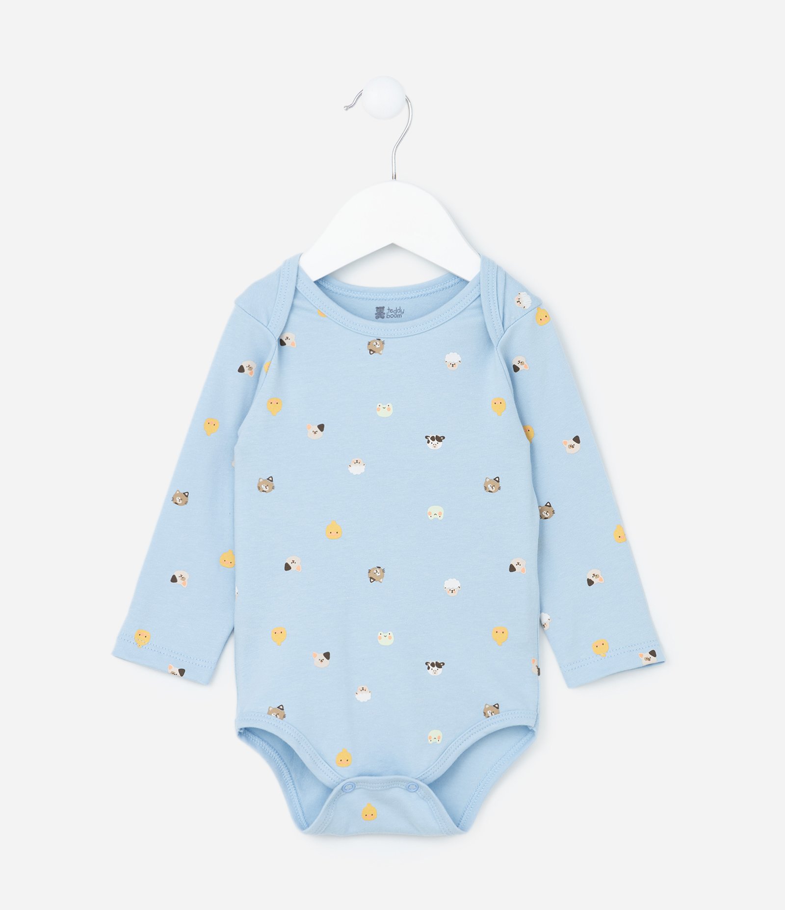 Body Infantil com Estampa de Bichinhos - Tam 0 a 18 meses Azul 1