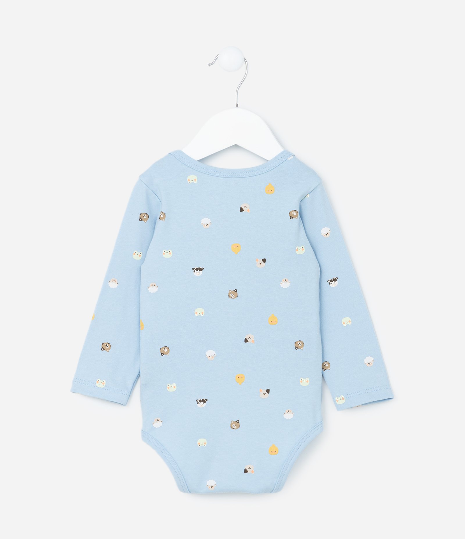 Body Infantil com Estampa de Bichinhos - Tam 0 a 18 meses Azul 2