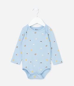 Body Infantil com Estampa de Bichinhos - Tam 0 a 18 meses