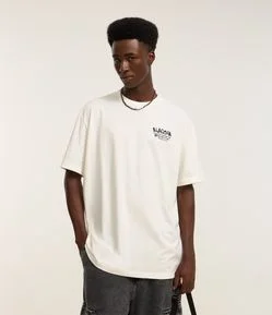 Camiseta Relaxed em Algodão com Estampa Divertida