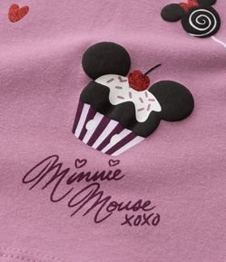 Camiseta Infantil com Estampa da Minnie - Tam 1 a 6 Anos