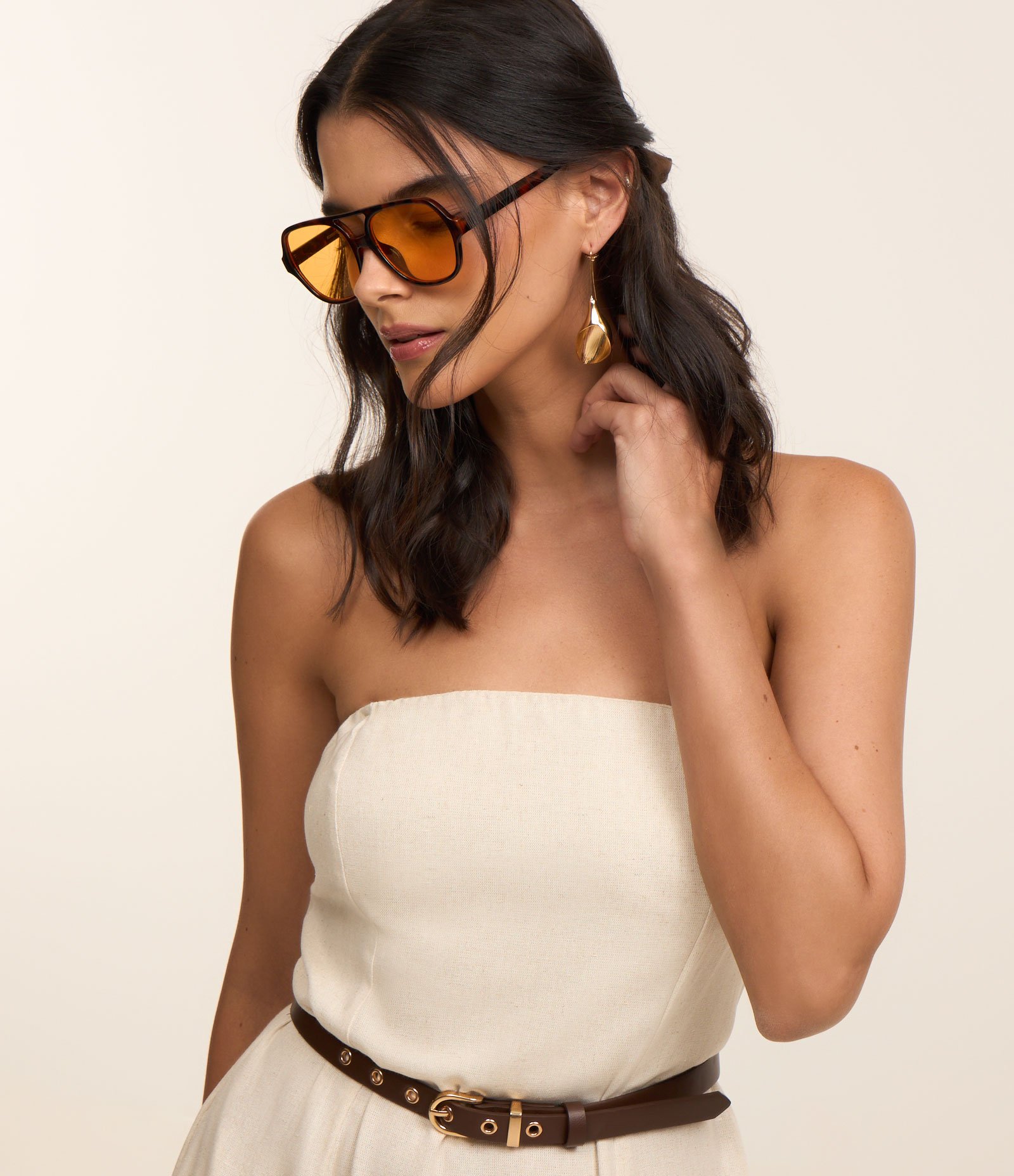 Vestido Midi Tomara que Caia em Viscolinho Off White 4