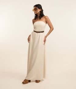 Vestido Midi Tomara que Caia em Viscolinho