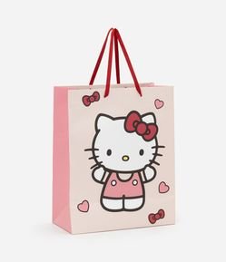 Sacola de Presente Pequena com Estampa da Hello Kitty