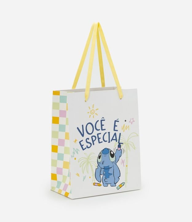 Embalagem de Presente Pequena com Estampa Stitch Lettering Você é Especial