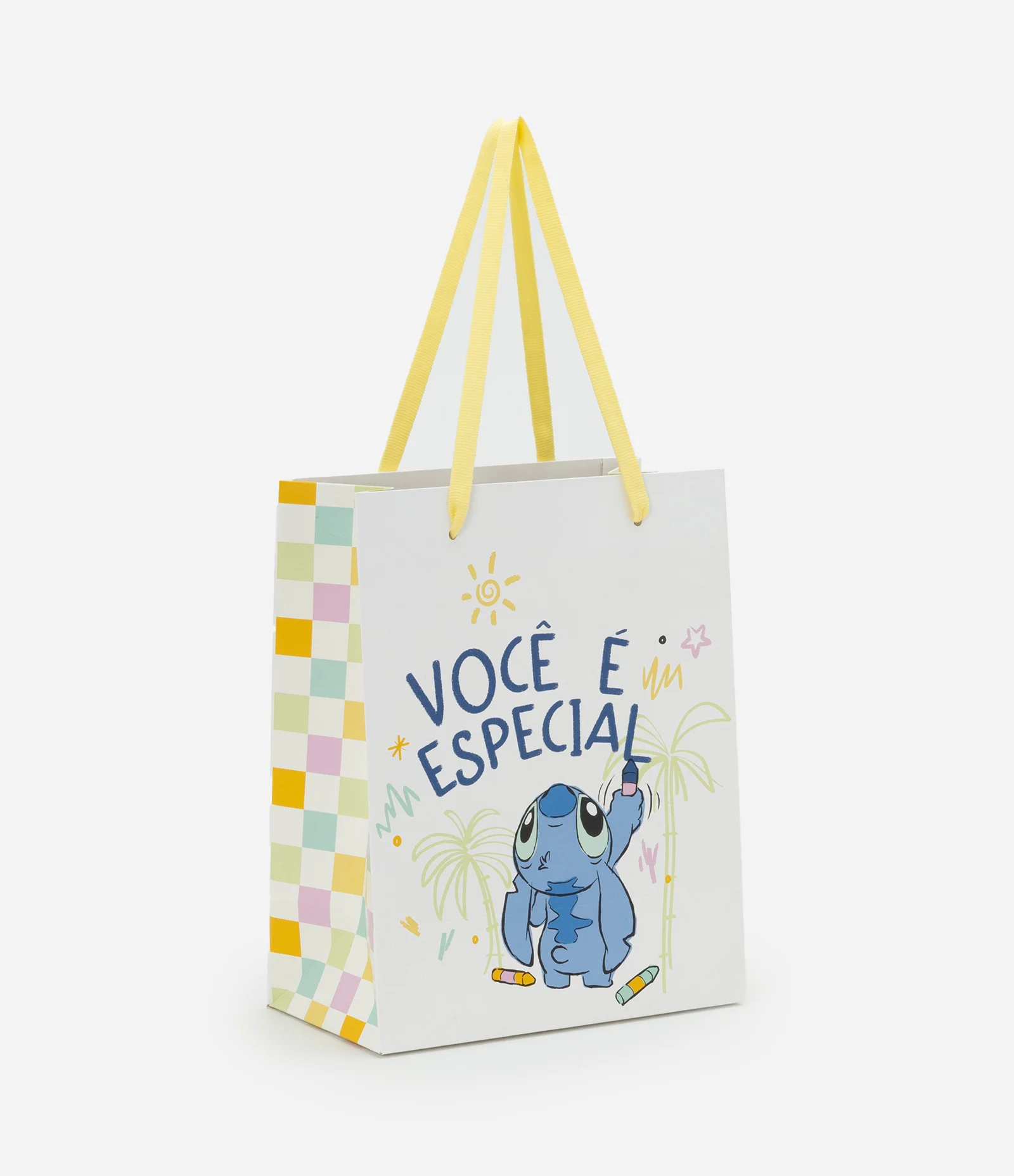 Embalagem de Presente Pequena com Estampa Stitch Lettering Você é Especial Multicores 1
