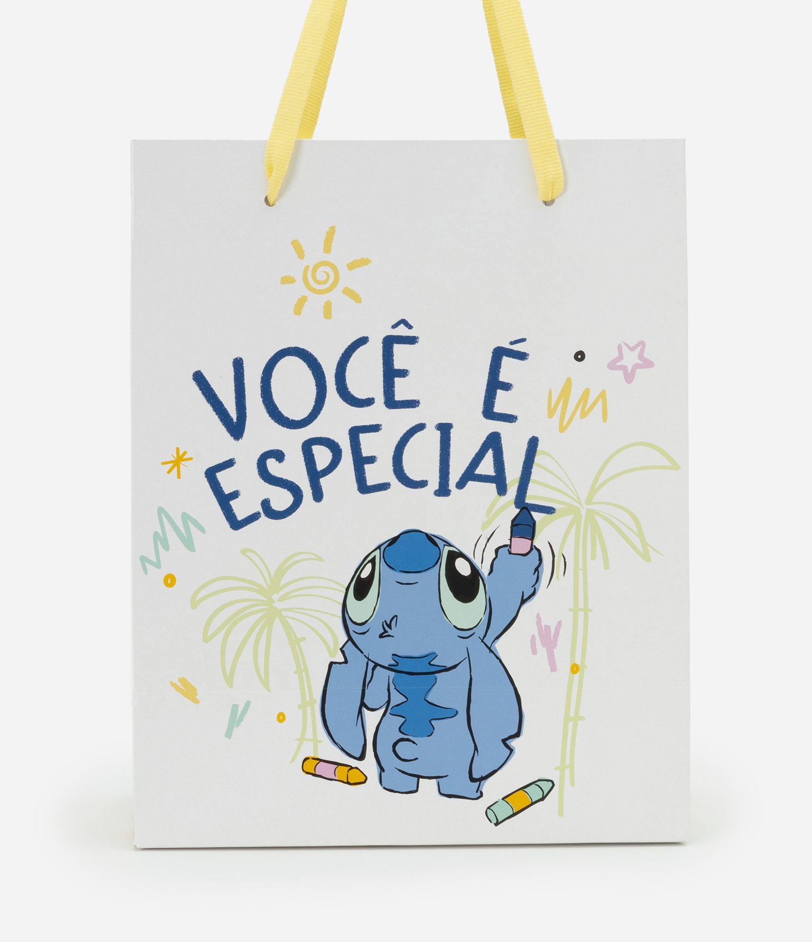 Embalagem de Presente Pequena com Estampa Stitch Lettering Você é Especial Multicores 3
