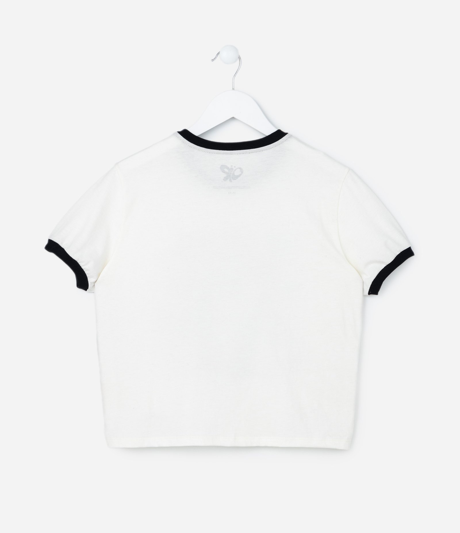 Camiseta Curta Infantil com Estampa Olivia Rodrigo - Tam 5 a 14 Anos Branco 2