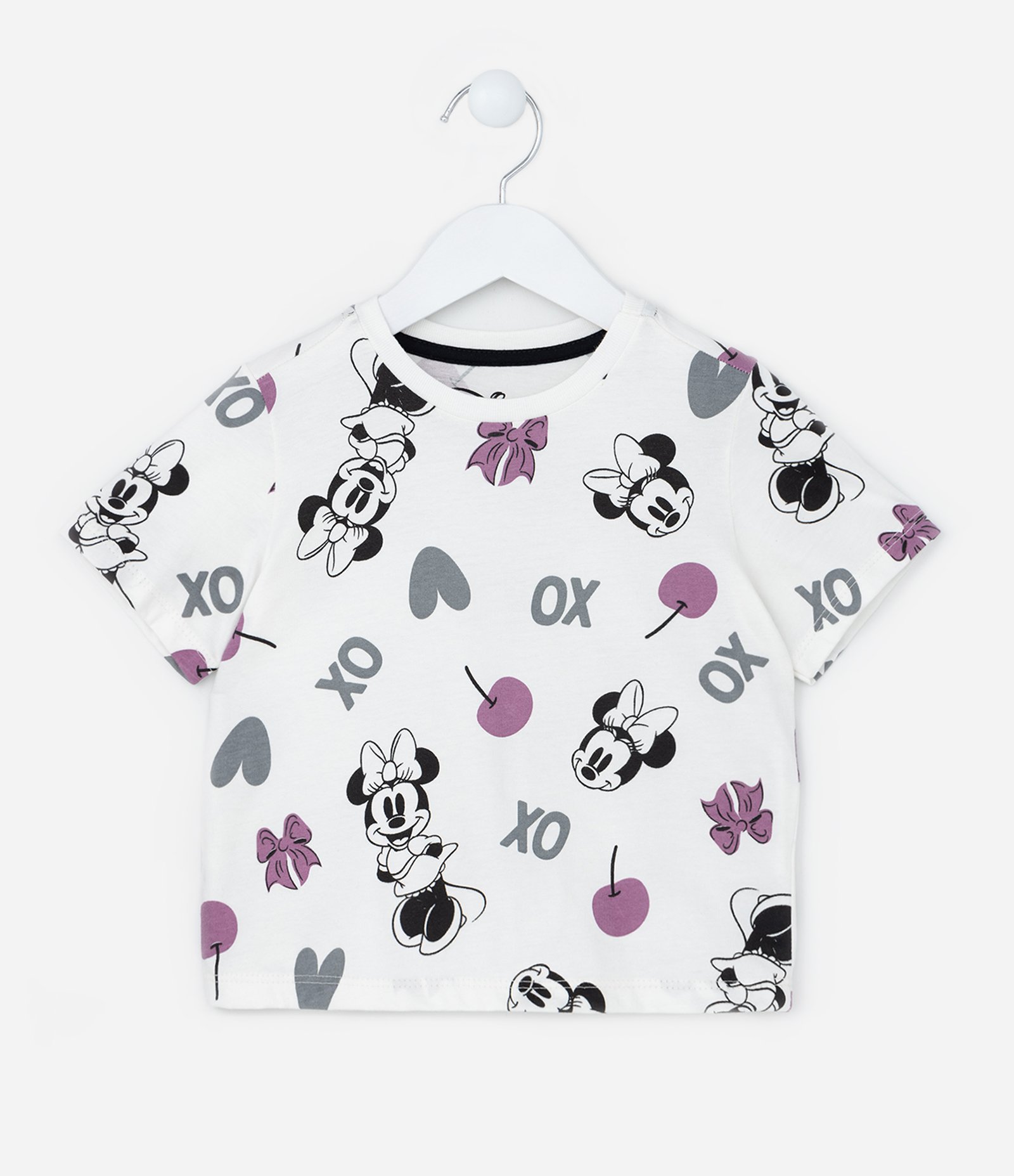 Conjunto Infantil com Estampa Minnie - Tam 1 a 6 Anos Branco/Preto 2