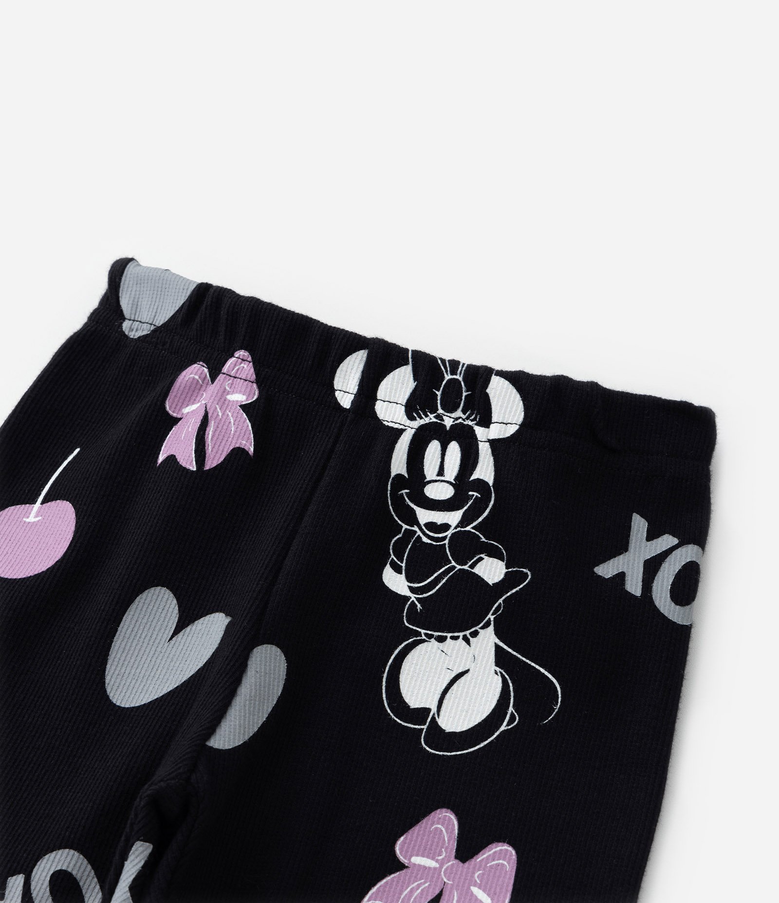 Conjunto Infantil com Estampa Minnie - Tam 1 a 6 Anos Branco/Preto 7