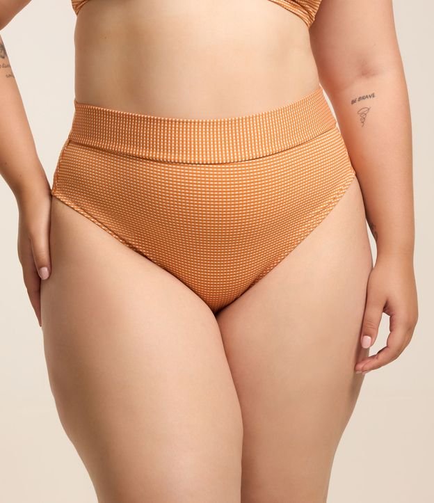 Biquíni Calcinha Hot Pants Vichy Fio Duplo Curve & Plus Size