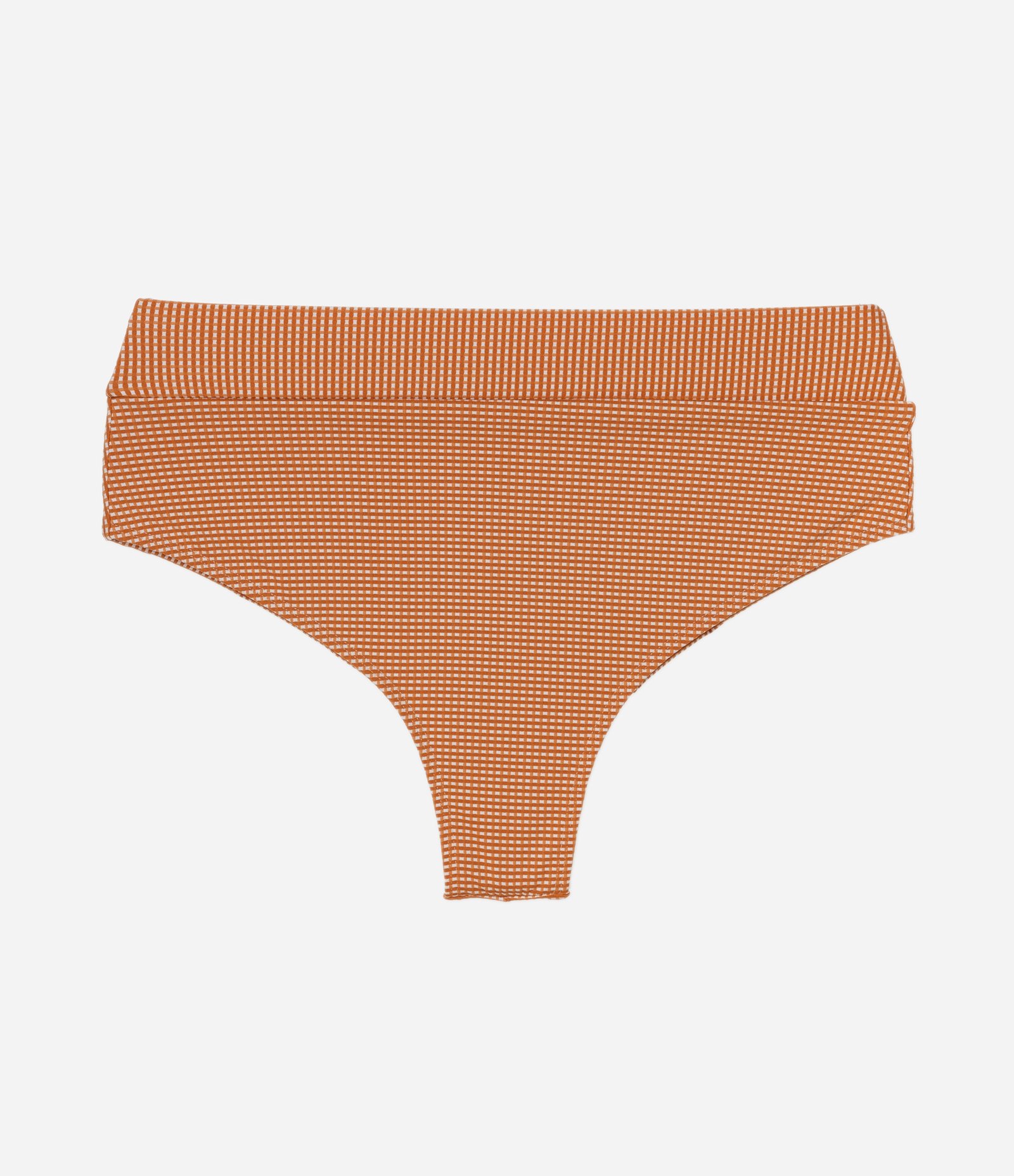 Biquíni Calcinha Hot Pants Vichy Fio Duplo Curve & Plus Size Caramelo 6