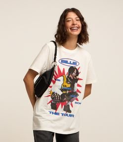 Camiseta T-shirt em Algodão com Estampa Billie Eilish