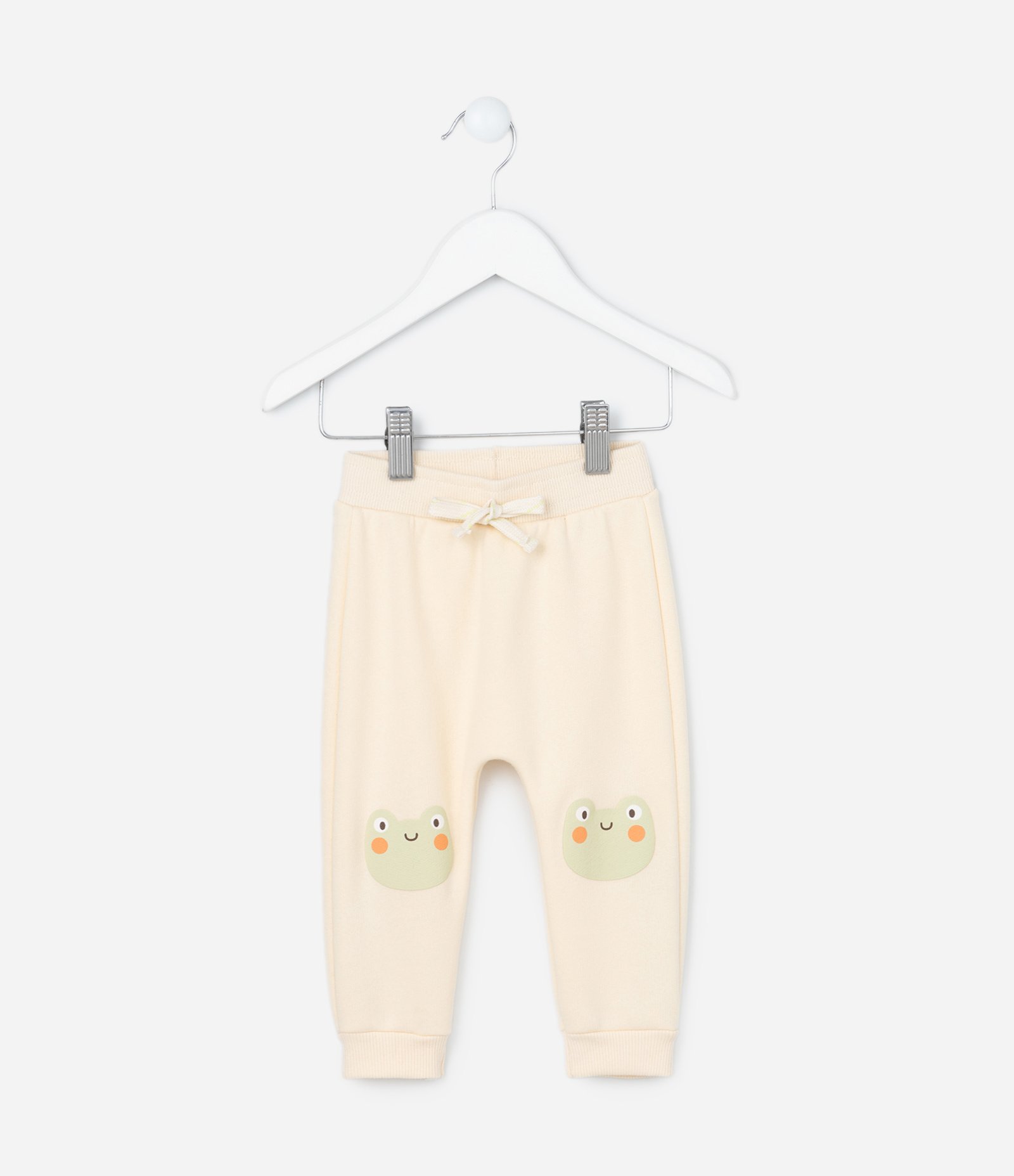 Calça Infantil com Estampa Sapinho - Tam 0 a 18 meses Amarelo 1