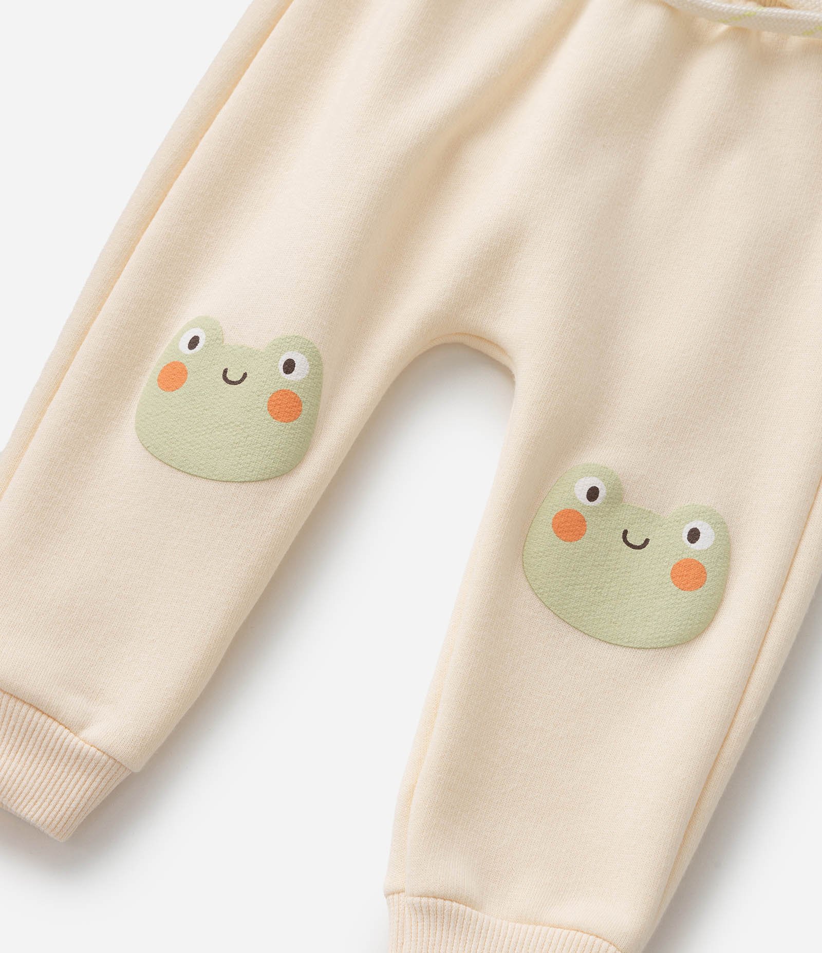 Calça Infantil com Estampa Sapinho - Tam 0 a 18 meses Amarelo 6