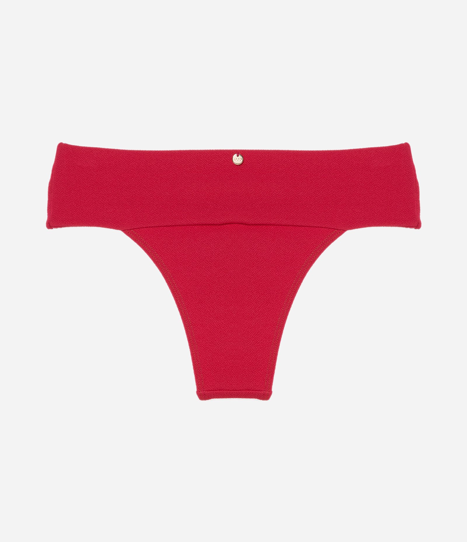 Biquíni Calcinha Texturizada e com Pala Larga Vermelho 6