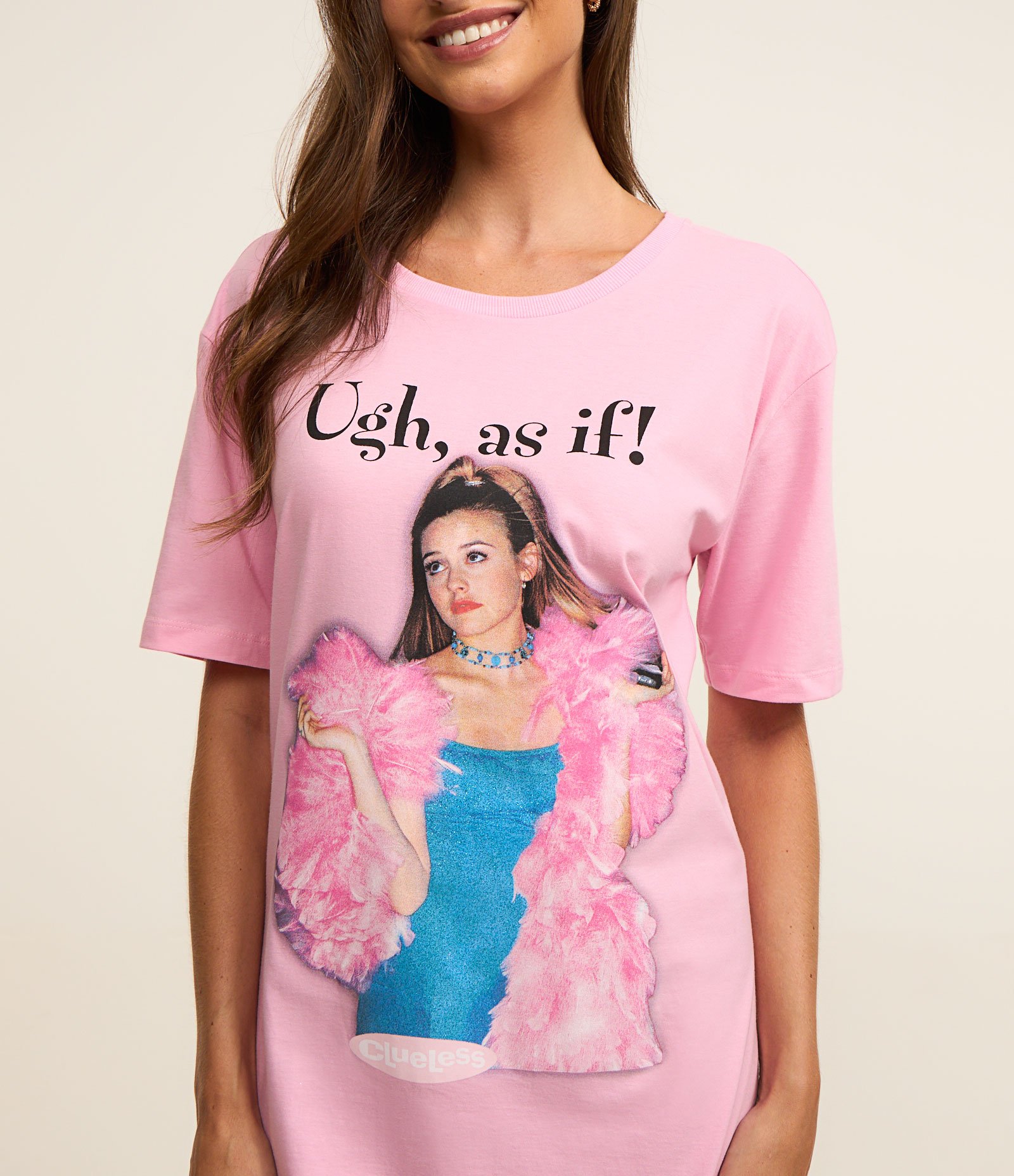 Camisola em Algodão com Estampa Localizada Rosa 2
