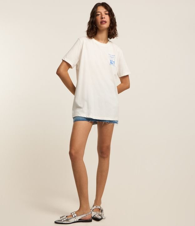 Camiseta T-shirt em Algodão com Estampa Pooh História em Quadrinhos