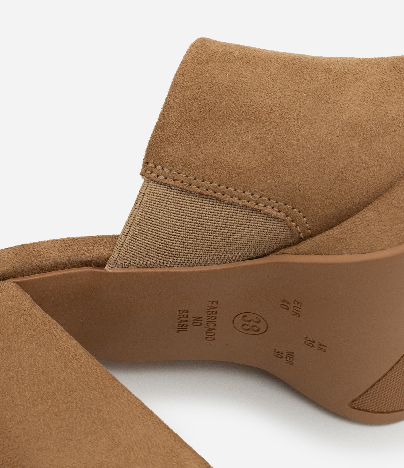 Sandália Mule Meia Pata em PU Marrom 4