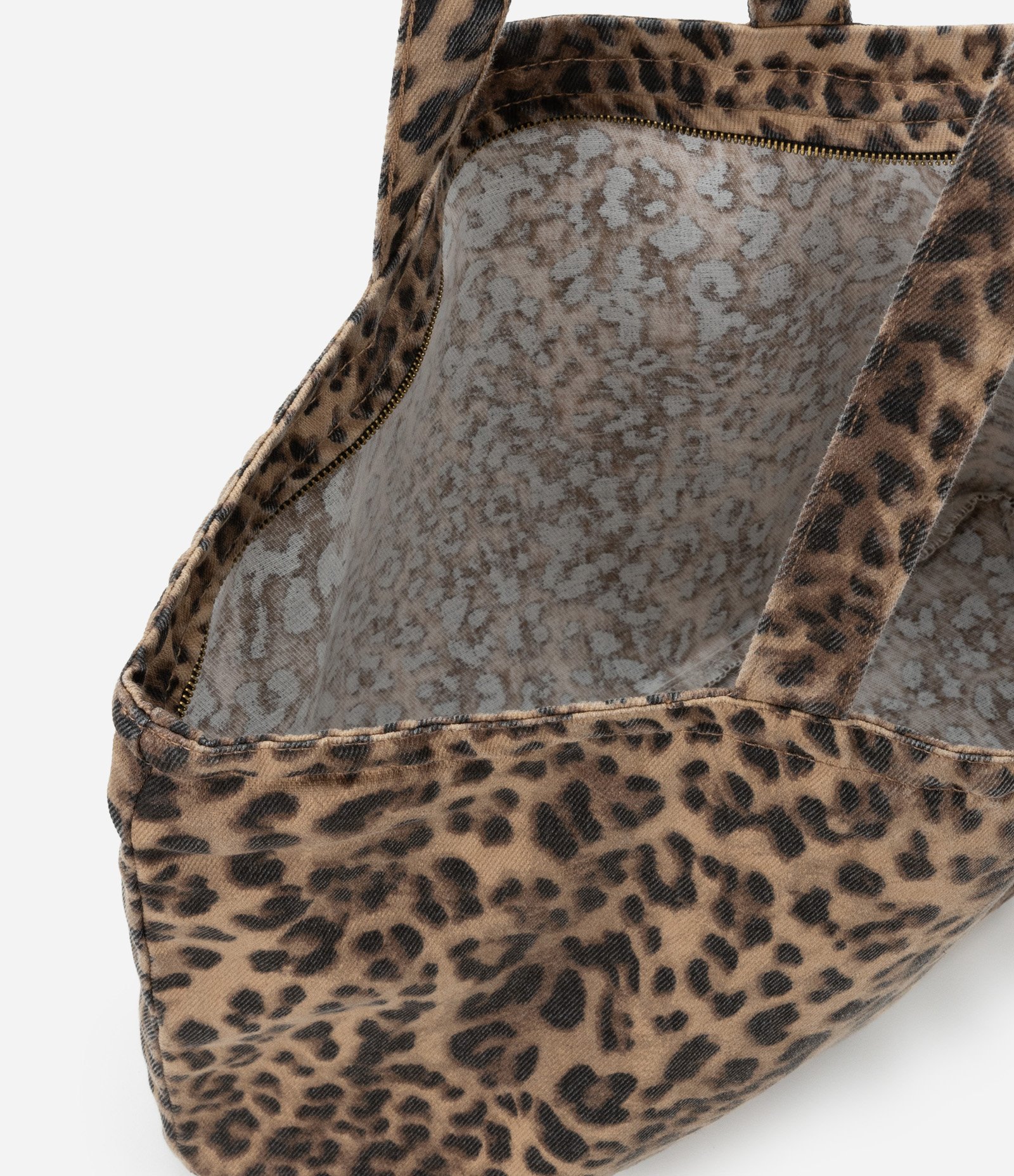 Bolsa Shopper Grande com Zíper e Estampa Animal Print 4