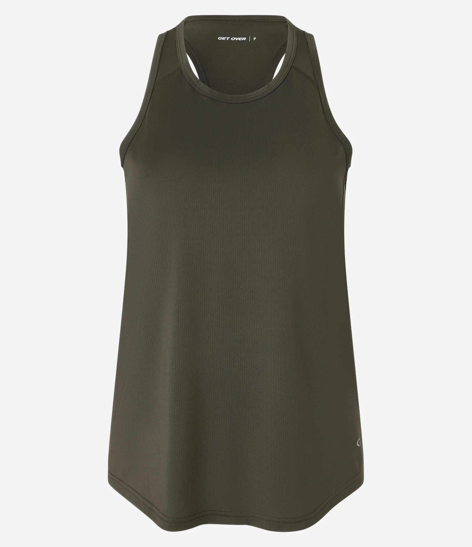 Regata Nadador Esportiva Alongada em Microfibra Verde Militar 5