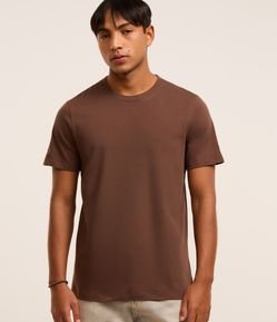 Camiseta Regular Básica em Algodão