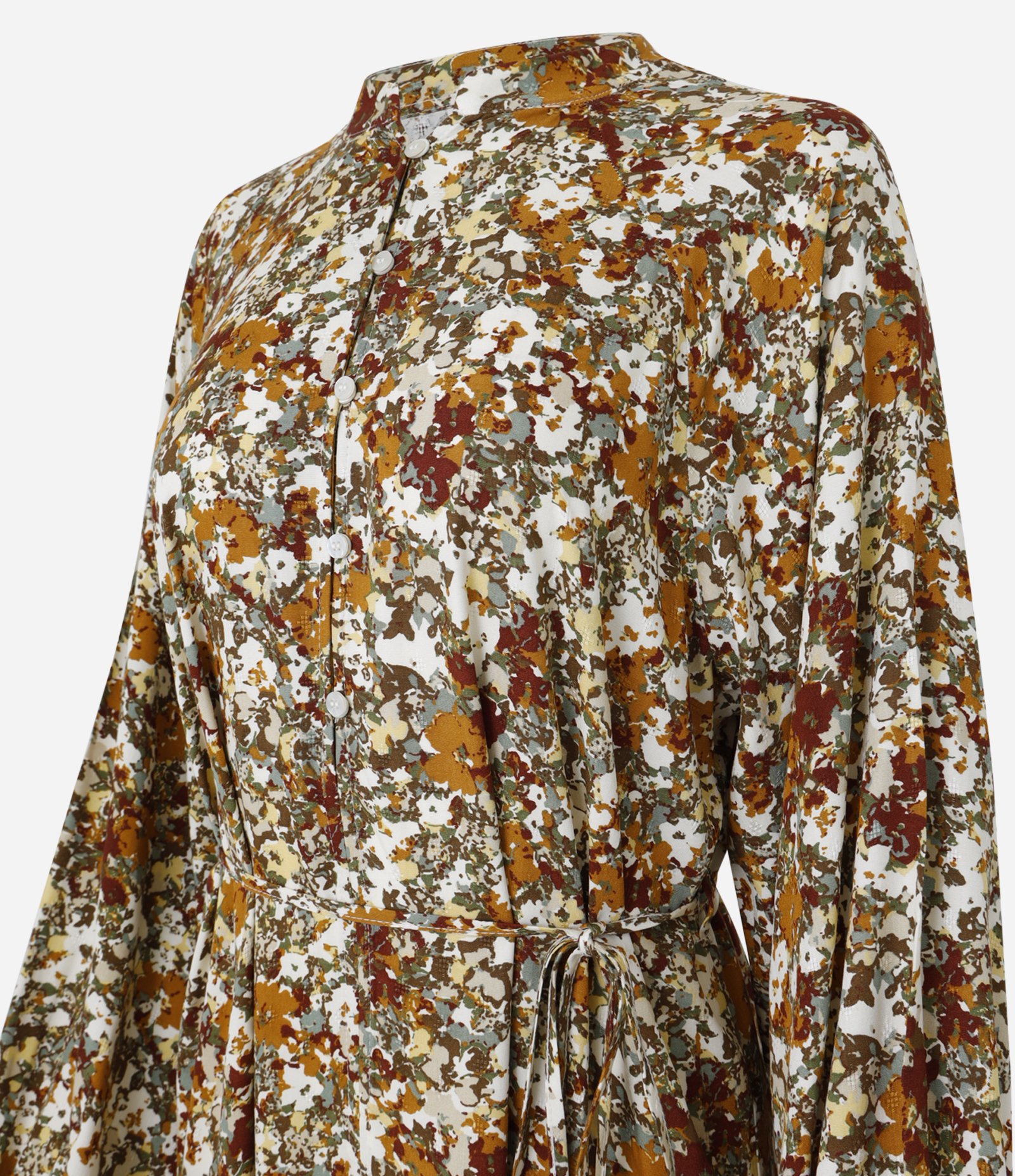 Vestido Western Bata Evasê em Chalis com Estampa Floral Liberty Multicores 9