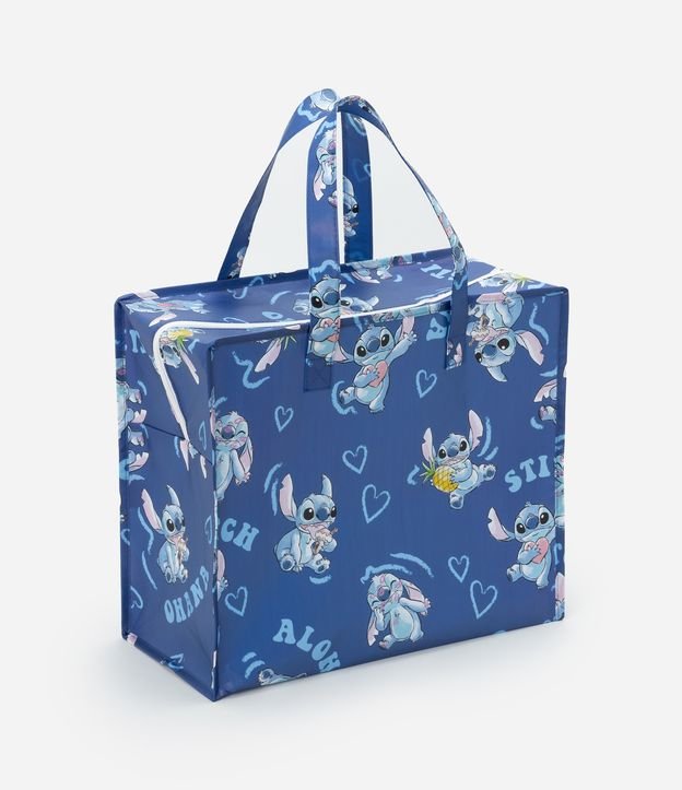Sacola de Compras com Estampa do Stitch com Lettering Aloha