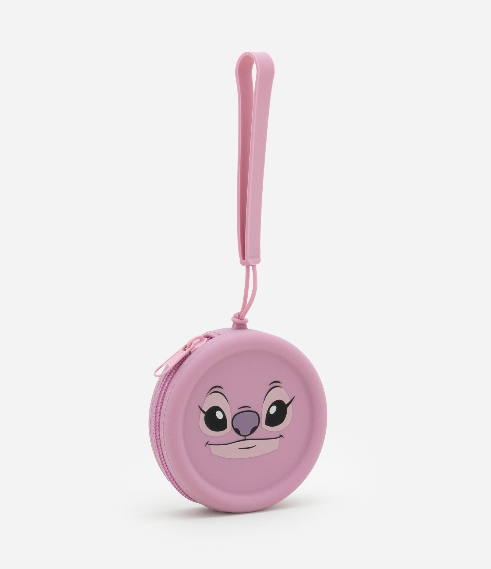 Nécessaire Porta Moedas em Silicone com Estampa Angel Rosa 1